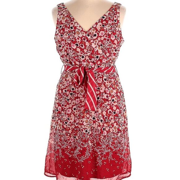 Faith Love Passion Chiffon Belted Dress, Size 16 - Picture 1 of 15